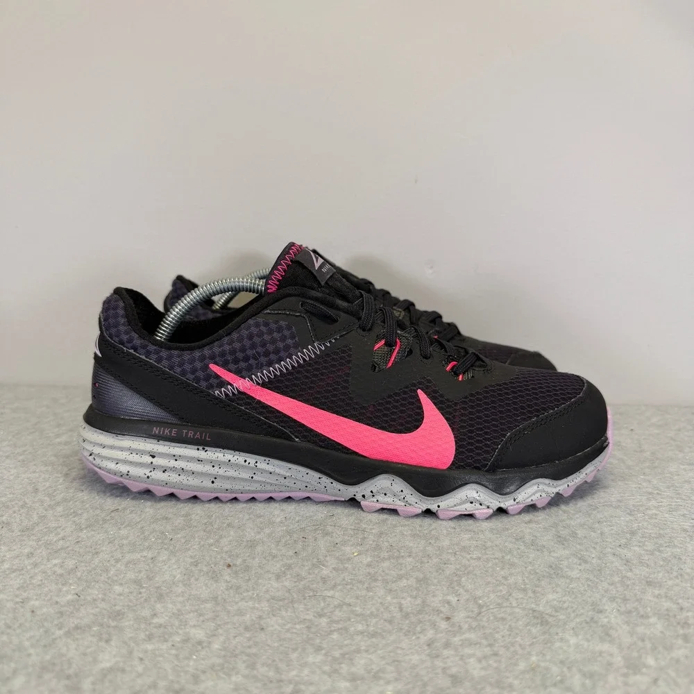 Nike Juniper Trail Running Shoes Womens Size 8.5 Black Pink Purple CW3809-014